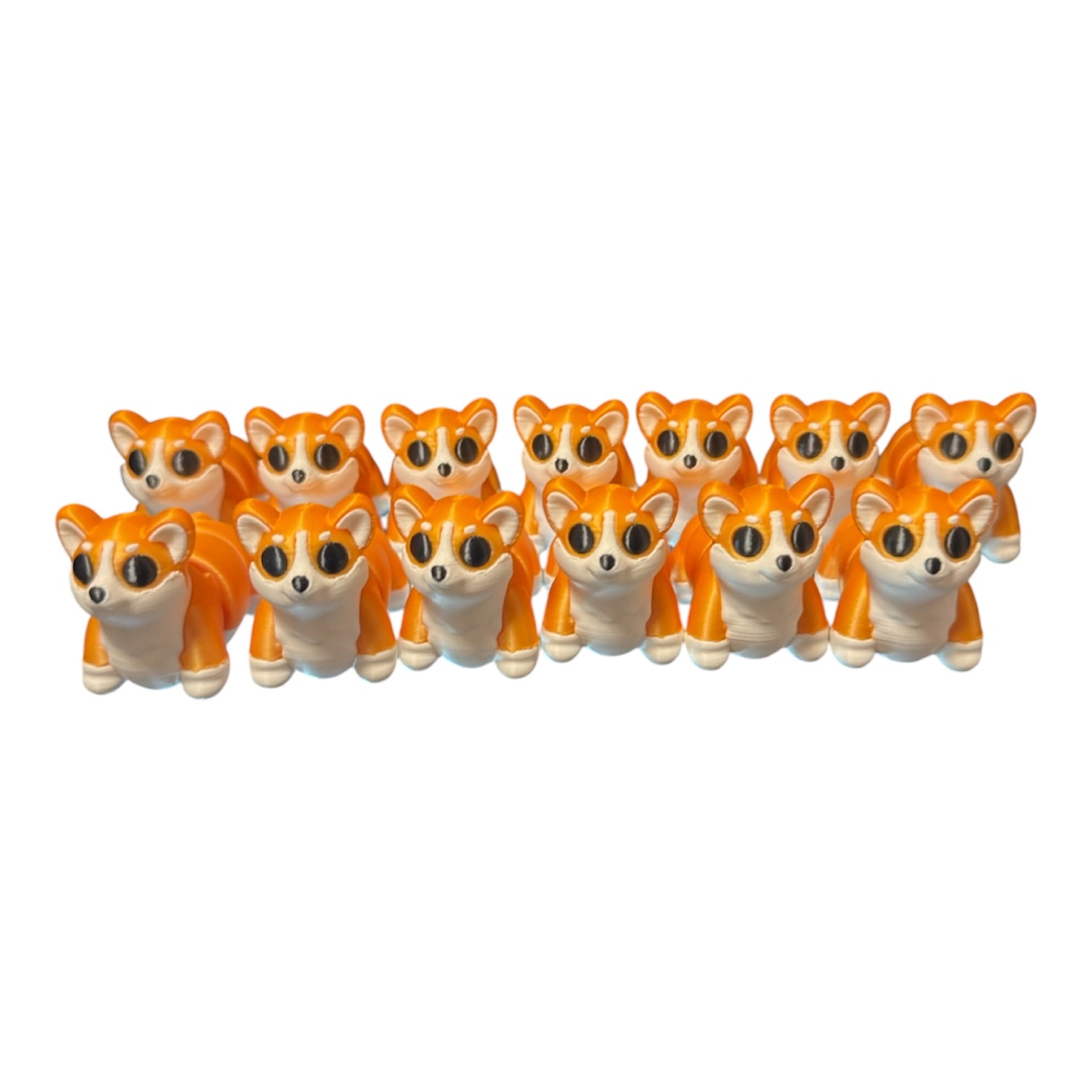 Flexi Golden Corgi Driftwood 3D Printworks Flexi Toy