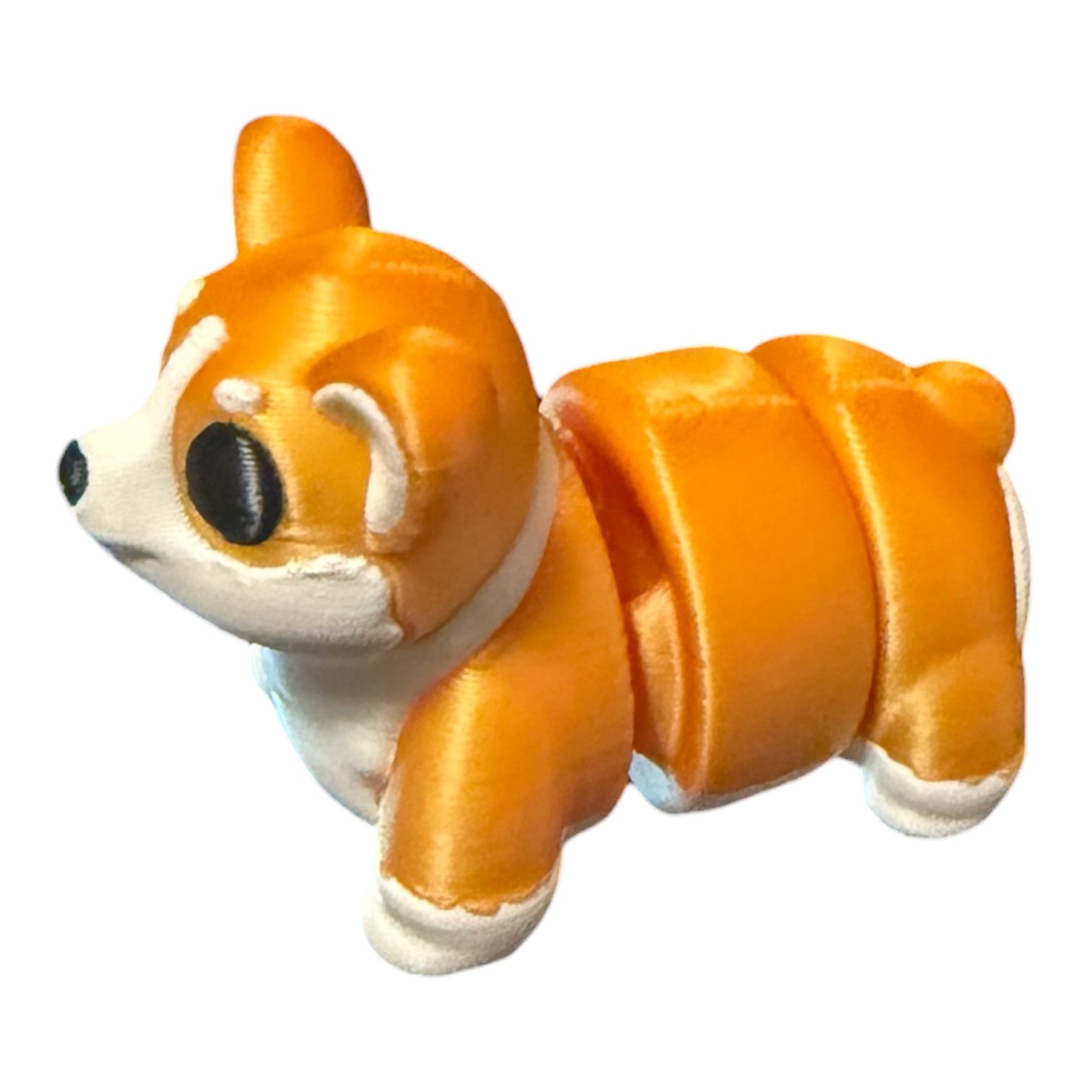 Flexi Golden Corgi Driftwood 3D Printworks Flexi Toy