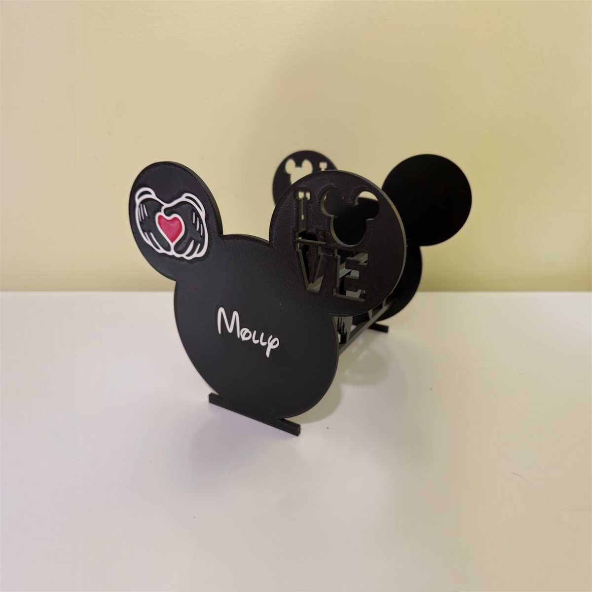 Ears headband holder (LOVE) Driftwood 3D Printworks Ear Holders