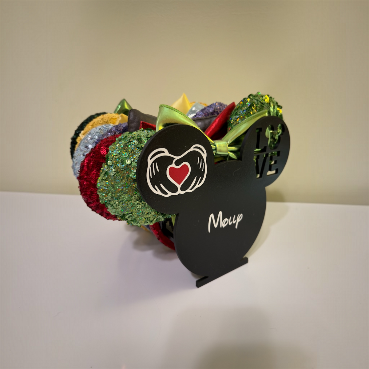Ears headband holder (LOVE) Driftwood 3D Printworks Ear Holders