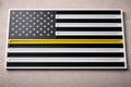Thin Line American Flag Challenge Coin Holder – 9” Tabletop Display (Multiple Colors Available) Driftwood 3D Printworks First Responder Gear